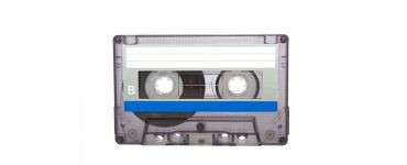 Cassette on a white background