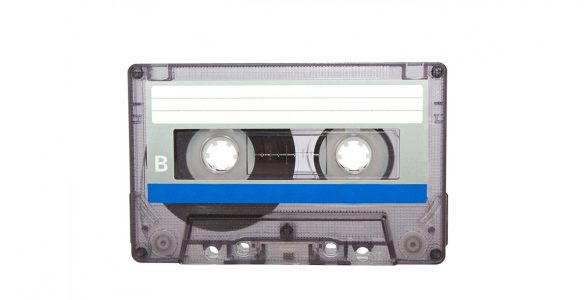 Cassette on a white background