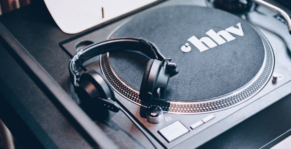 Turntable with Headphones