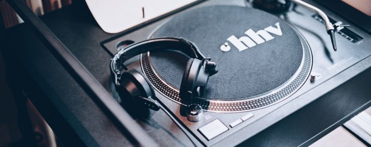 Turntable with Headphones
