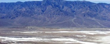 Badwater Basin in Death Valley National Park is the lowest point in North America, 282 feet below sea level. The valley and surrounding mountain ranges are on the western edge of the Basin and Range Province.