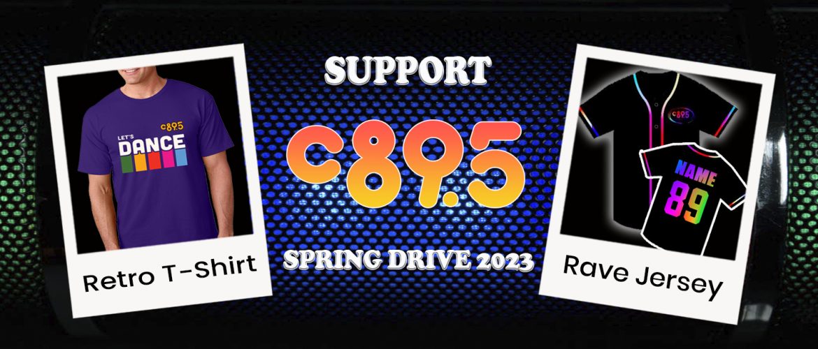 Photo with C89.5 Rave Jersey and C89.5 Retro T-shirt.