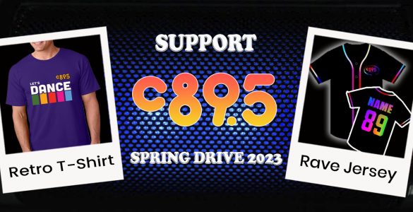 Photo with C89.5 Rave Jersey and C89.5 Retro T-shirt.