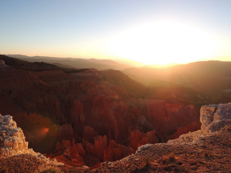 "Sunset Over Cedar Breaks". Cedar Breaks National Monument, National Park Service, public domain.