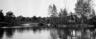 "Weir Pond", located on Weir Farm, which is one of two sites in the National Park Service devoted to the visual arts. Credit: Weir Farm National Historical Park, National Park Service, public domain. Date taken unknown.