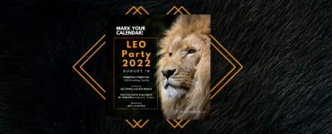 A poster for the Leo Party 2022 August 14th at Neighbours Nightclub 1509 Broadway, Seattle, including an image of a lion on a black background. The words: Hosted by Joe Torres and Aleksa Manila, this annual fundraiser will feature: Boylesque Julia's LeFaux Seattle Drag Legend Mr. Sean Paul April Carrion from RuPaul's Drag Race GoGo boys and girls from around the world! All proceeds benefit Pride Asia and C89.5 - Seattle's Dance Music Radio Station!