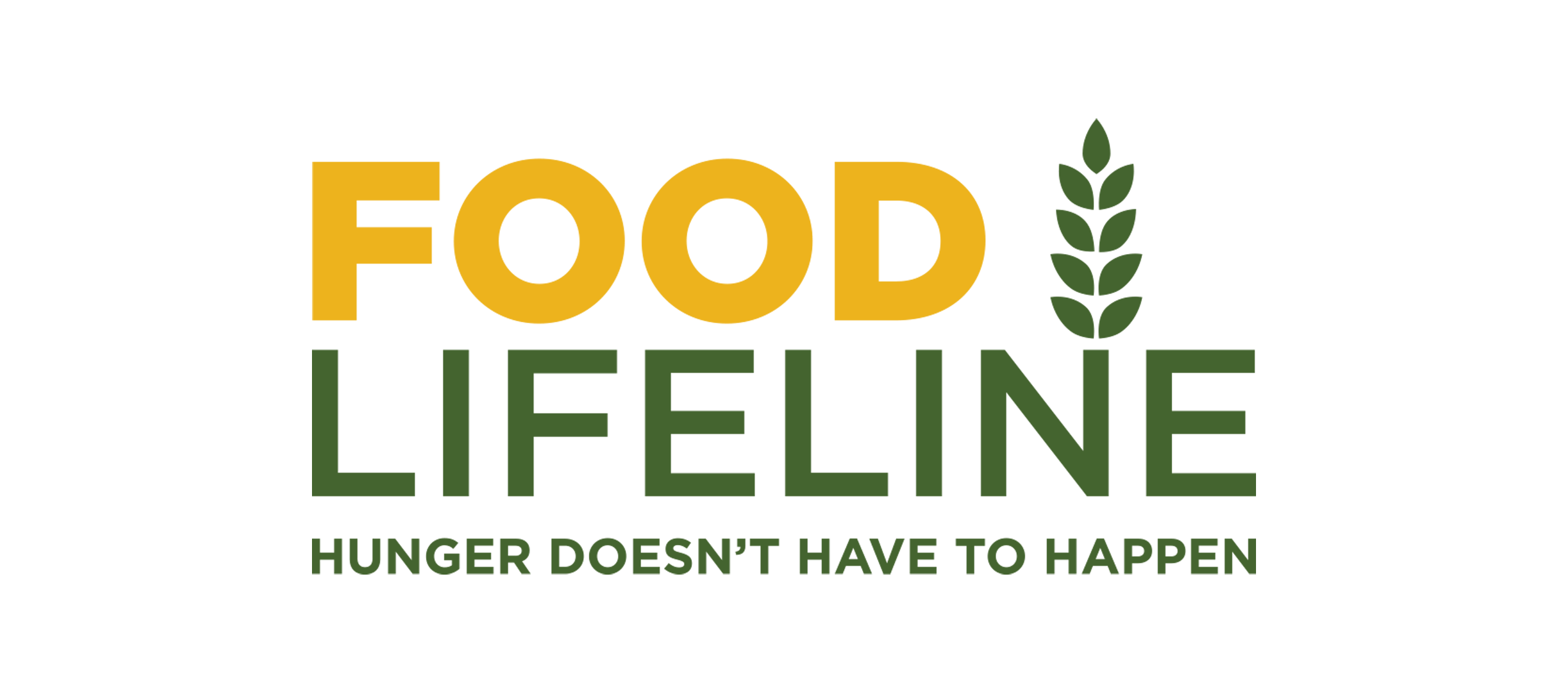 Food Lifeline logo with the words "hunger doesn't have to happen" below