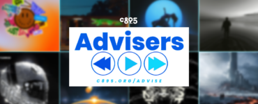 The words "C895 Advisers" over blurred out images of album covers