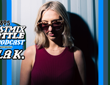 An image of Lola K with the words "Guest Mix Seattle: The Podcast feauring Lola K with an image of the Space Needle