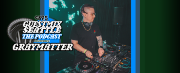 An image of Graymatter with the words "Guest Mix Seattle: The Podcast feauring Graymatter" with an image of the Space Needle