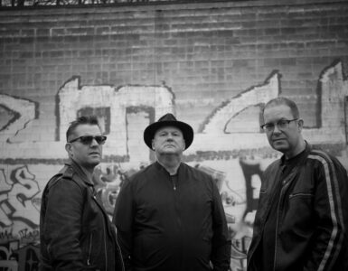 The three members of the band Monody