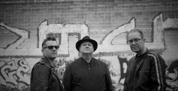 The three members of the band Monody