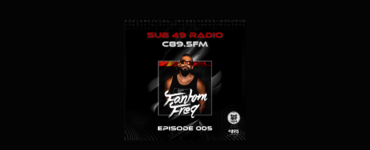 Promotional image for Sub 49 Radio, C89.5FM featuring an individual in athletic attire with sunglasses, promoting Episode 005 titled 'FanTom Freq'.