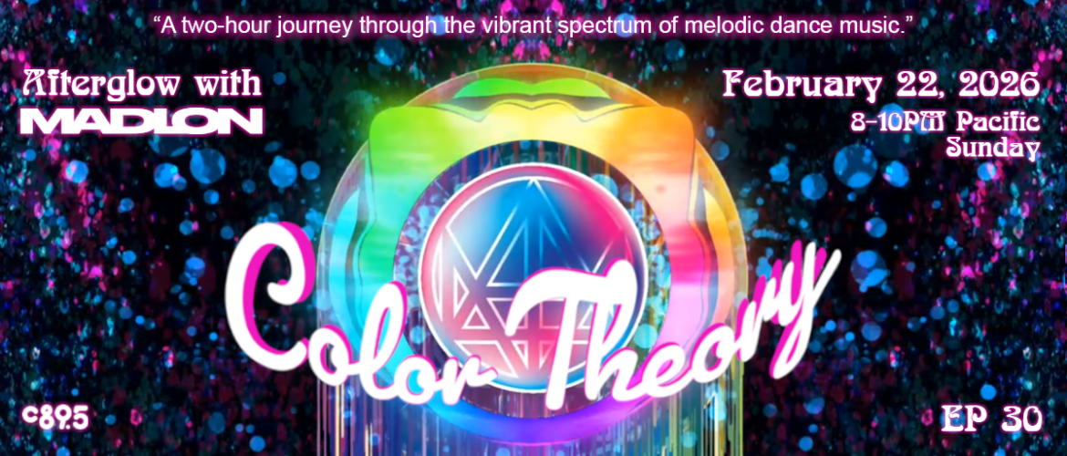 A colorful circle with the words "Color Theory"