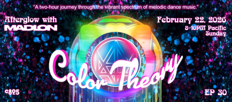 A colorful circle with the words "Color Theory"