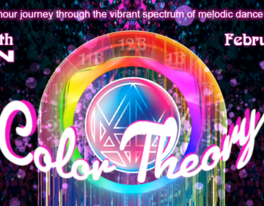 A colorful circle with the words "Color Theory"