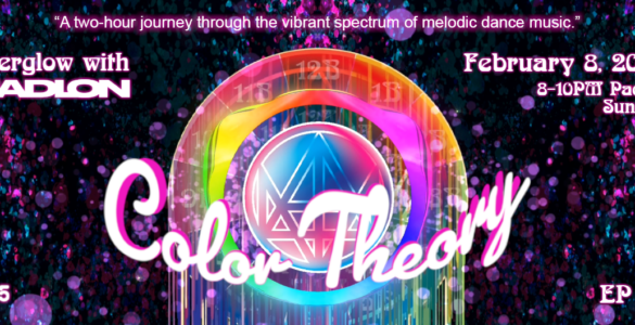 A colorful circle with the words "Color Theory"