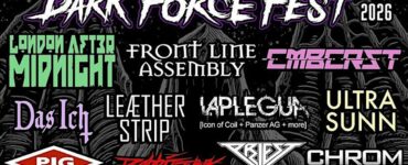 A bunch of bands play ing Dark Force Fest 26